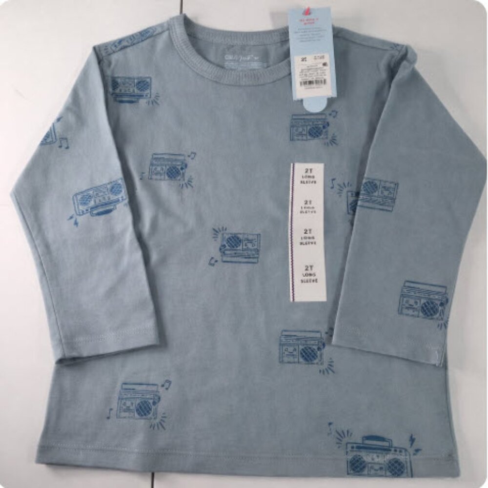 Cat & Jack Toddler Boys' Long Sleeve T-Shirt Size 2T NWT